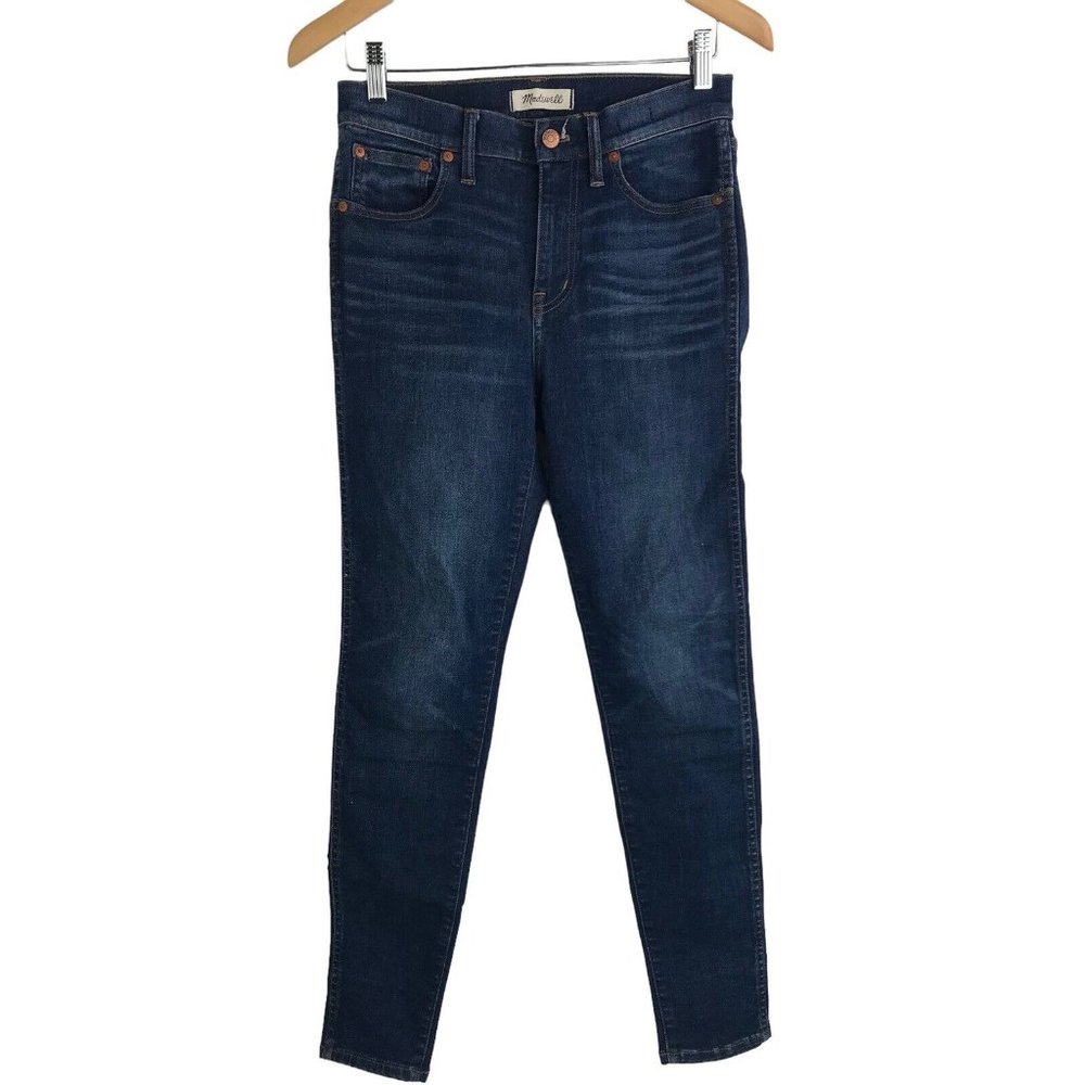 Madewell 9" High Rise Skinny‎ Jeans Womens 28 Blue Stretch Denim Zip Fly Ladies